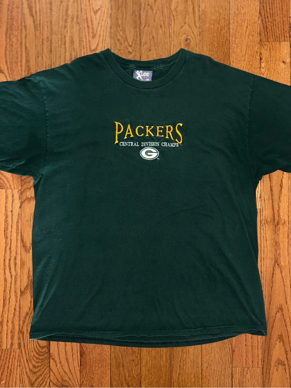 Green Bay Packers Central Division Champs Vintage Sewn T-Shirt Size 2XL